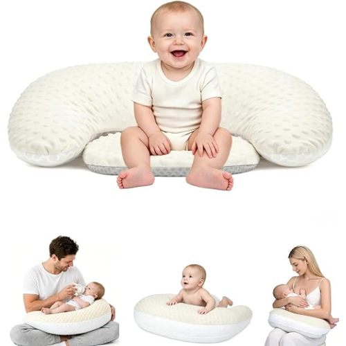 Nursing Pillow for Breastfeeding, Adjustable Support, C-Shaped