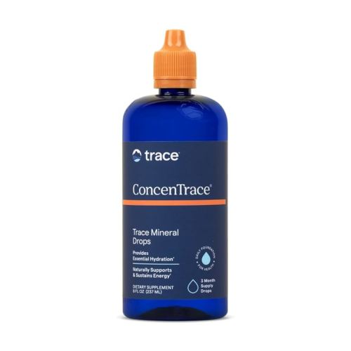 Concentrace Trace Minerals Drops (8oz) 96-Day Supply - #1 Trace Minerals Supplement - Magnesium, Chloride, Complete Mineral Complex for Energy, Hydration, & Electrolyte Balance