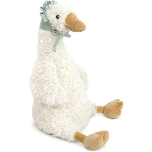 MON AMI Greta Goose Stuffed Animal – 15” Plush Toy for Kids, Cute & Adorable, Embroidered Eyes & Beads, Soft & Cuddly, Nursery Décor, Premium Quality Plush, Huggable Toy