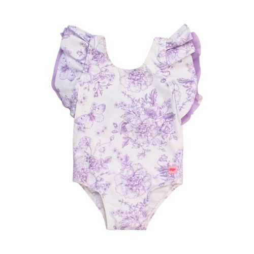 Wisteria Butterfly Garden One-Piece Swimsuit, 6-12M