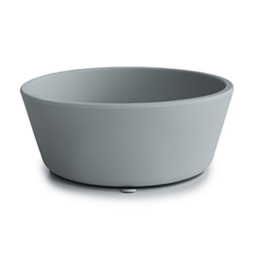 Mushie Silicone Suction Bowl in - Stone