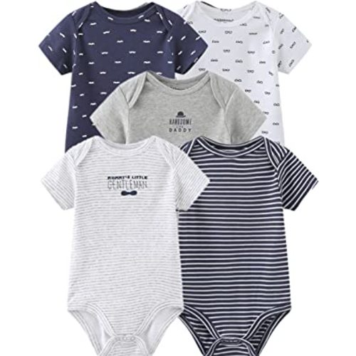 Kiddiezoom Unisex Newborn Baby Short-Sleeve Bodysuit Baby Layette Essentials Giftset Clothing Set