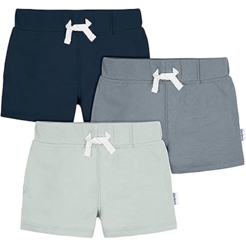 Gerber Baby Boys' Toddler 3-Pack Pull-On Knit Shorts