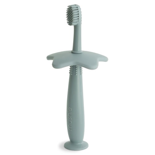 MUSHIE Star Training Toothbrush, Cambridge Blue