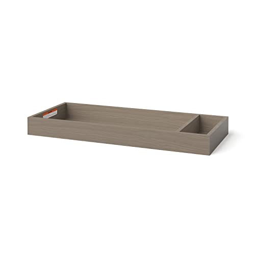 Child Craft Changing Table Topper, Convert Dresser into a Changing Table Surface, Securely Attaches, Non-Toxic, Baby Safe Finish, Made of Pinewood (Crescent Gray)