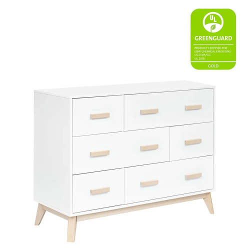 Scoot 6-Drawer Dresser - White/Washed Natural