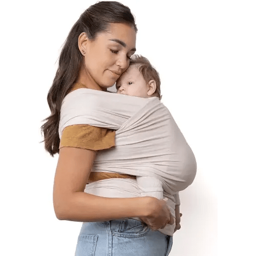 Boba Baby Wrap Carrier - Original Baby Carrier Wrap Sling for Newborns - Baby Wearing Essentials - Newborn Wrap Swaddle Holder, Newborn to Toddler Infant Sling (Serenity Organic Stone)