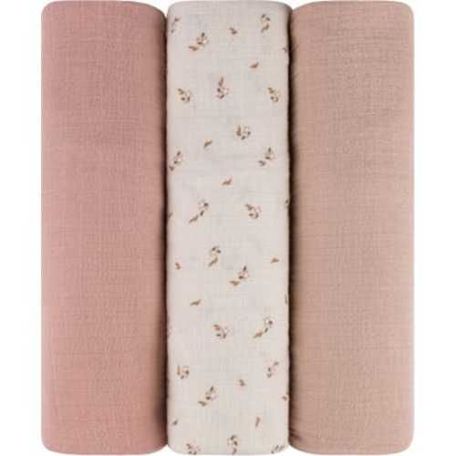 Cotton Muslin Swaddle Blanket 3 Pack