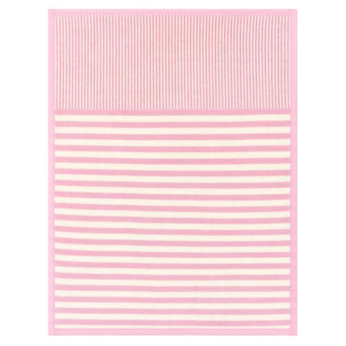 Sweet Pea Stripe Blush Mini Blanket