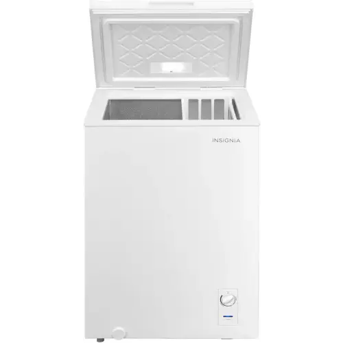 Insignia™ - 3.5 Cu. Ft. Garage-Ready Chest Freezer - White