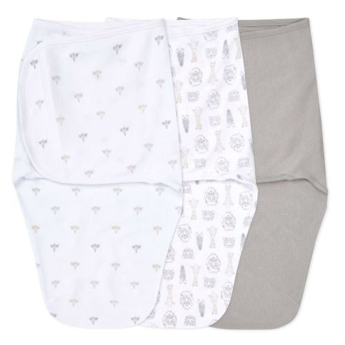 aden + anais essentials Easy Zipless Swaddle Wraps - 0-3 Months, Color: Safari