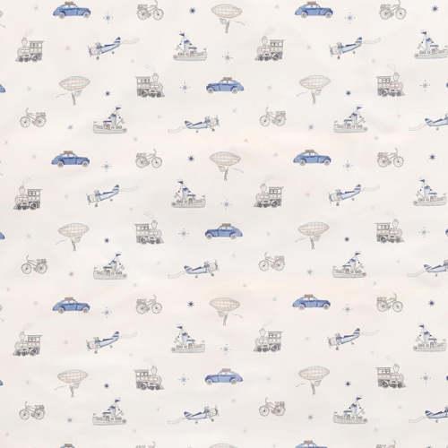 Transit Treasures Crib Sheet - Blue | Gooselings