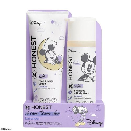 The Honest Company Calm Disney Shampoo + Body Wash and Lotion Duo - Lavender - 18.5 fl oz