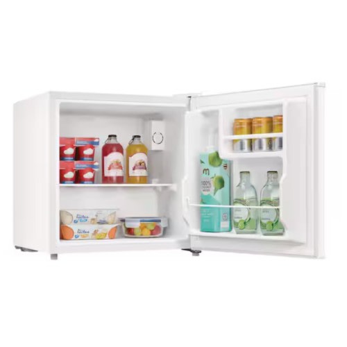 Vissani 1.7 cu. ft. Mini Refrigerator with Removable Glass Shelves and Bottle Rack in White, ENERGY STAR MDAR17WH5