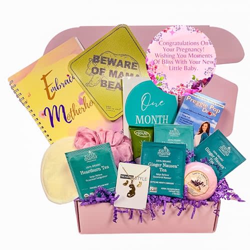 Pregnancy Gift For Expecting Mom, Pregnancy Gift Box For First Time Mom, Gift Basket For Pregnant Women, Frist Trimester Pregnancy Essentials, Pregnant Mom Box, Morning Sickness Must Haves