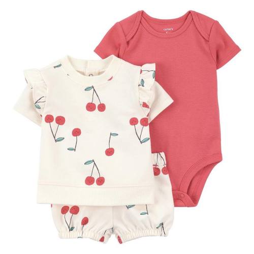 Baby Girl Carter's 3-Piece Cherry Outfit Set