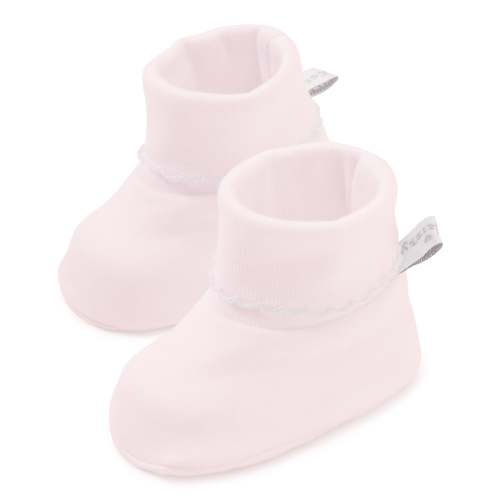 Pink/White Kissy Basics Booties