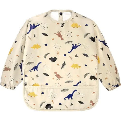 Accmor Long Sleeve Baby Bib, Full Sleeve Bib, Baby Toddler Waterproof Sleeved Bibs Smock, Machine Washable