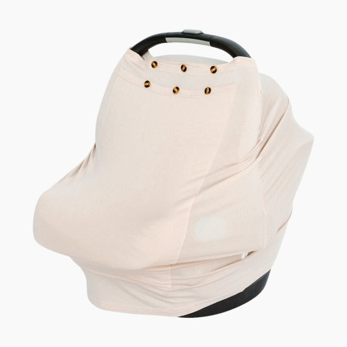 Snuggle Shield LUXE Protection Bamboo Multi-Use Antimicrobial Air Filtering Infant Cover - Tan Sand, Os