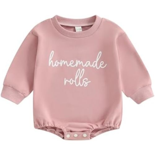 Thanksgiving Baby Girl Boy Outfit Newborn Bubble Romper Fall Winter Infant Long Sleeve Sweatshirt Top Cute Clothes