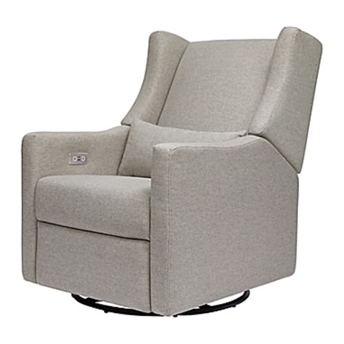 Babyletto Kiwi Glider Recliner with Electronic Control and USB in Grey