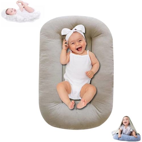Amazon.com : Baby Lounger for Infants Babies 0-12 Months, Bionic Organic Lounger for Baby, Soft Cotton Breathable Infant Floor Seats & Loungers for Newborn Baby Shower Gifts : Baby