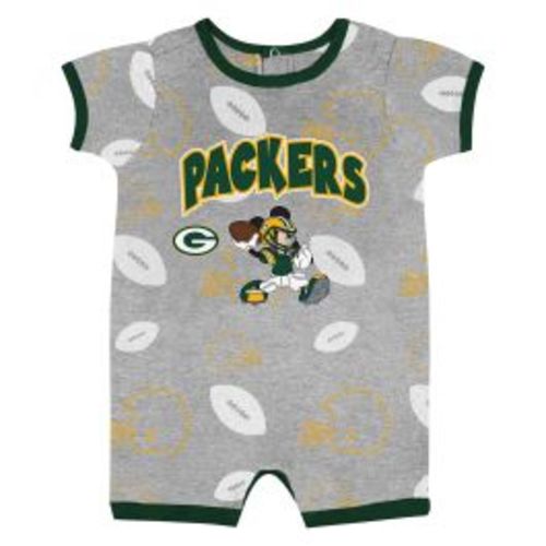 Green Bay Packers Infant Mickey Mouse Game Winner Romper at the Packers Pro Shop