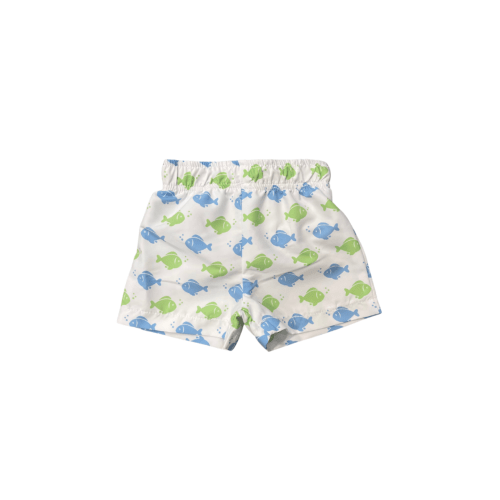 Swim Trunks Fish - Mini Macarons Boutique