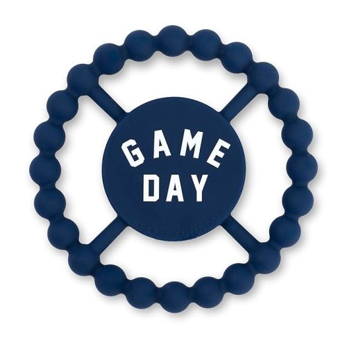 Bella Tunno Happy Teether – Soft & Easy Grip Baby Teether Toy, Silicone Teether Ring to Help Soothe Gums, Non-Toxic and BPA Free, Game Day