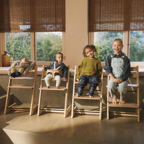 Stokke Tripp Trapp High Chair: Adjustable Newborn to Adult High Chair | Warm Brown