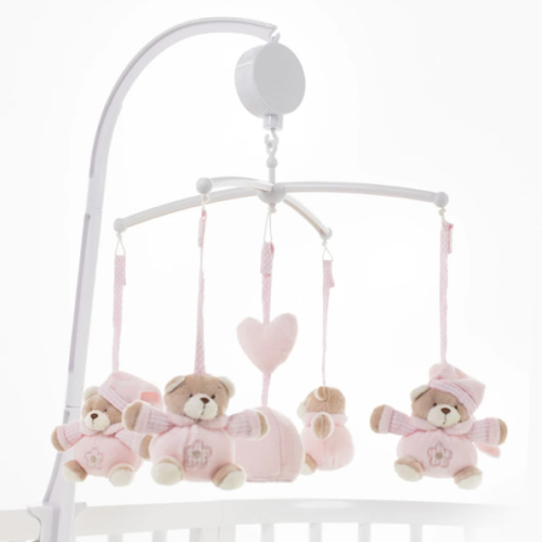 Bear Musical Mobile - Pink