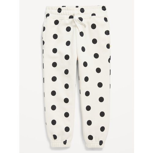 Printed Cinched-Hem Jogger Sweatpants for Toddler Girls