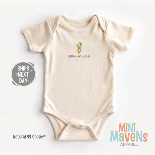Little Mandrake Baby Onesie® - Wizard Onesie® - Funny Baby Bodysuit - Fantasy Baby Onesie®  - Potterhead Shirt - Baby Shower Gift