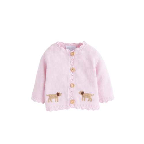 Little English - Girl Lab Crochet Pink Sweater Infant Babies Cardigan – Dottie Doolittle - 9-12 month