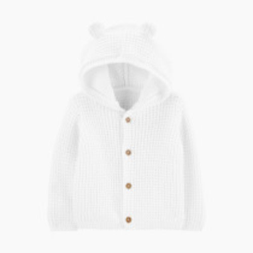 Carter's Cardigan - White, 3 M