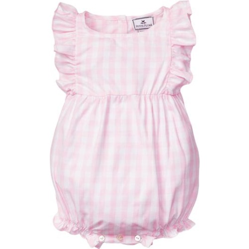 Gingham Ruffle Romper, 0-3M