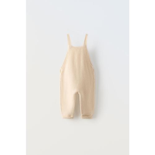 KNIT OVERALLS - Light beige | ZARA United States