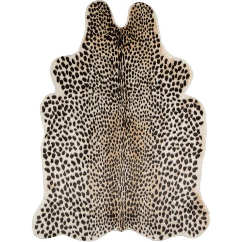 Erin Gates by Momeni Acadia Animal Print Faux Cowhide 5'3" x 7'10" Black/White/Brown Area Rug & Reviews | Wayfair