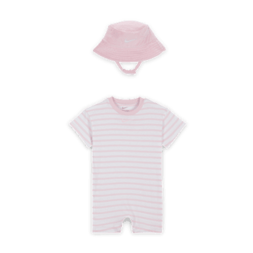Nike Baby (12-24M) Short Sleeve Romper with Bucket Hat