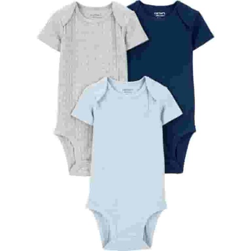 Carter's Child of Mine Baby Boy Bodysuits, 3-Pack, Sizes Preemie-18 Months