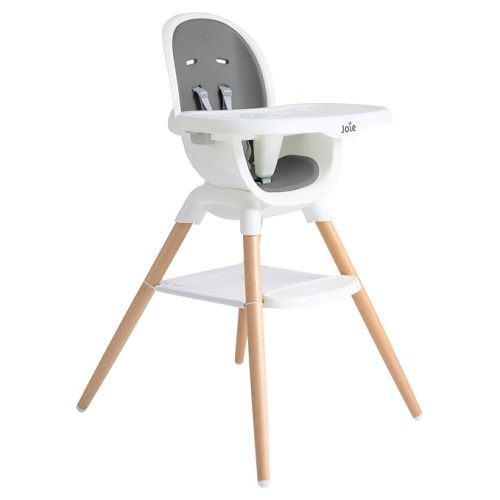 Joie Chai Multi-Mode Highchair - European Beech Wood, Convertible, 9+ Modes, Birth up to 60 lb. (Walnut)