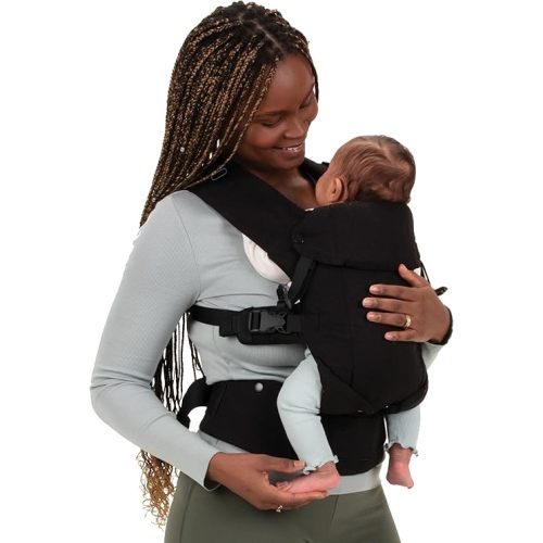 Beco Baby Carrier Gemini Newborn to Toddler - Front, Back and Hip Seat Carrier, Baby Carrier Backpack & Baby Front Carrier with Adjustable Seat, Ergonomic Baby Holder Carrier 7-35lbs (Metro Black)