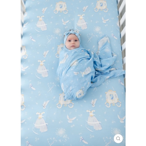 Cinderella Bamboo Crib Sheet