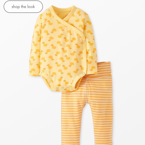 Baby Layette  Wrap Top & Wiggle Pants in HannaSoft™