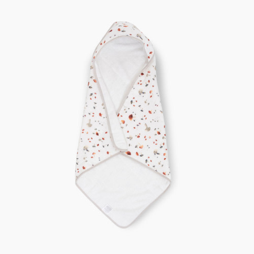Little Unicorn Cotton Muslin & Terry Infant Hooded Towel - Mushrooms