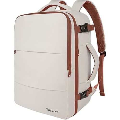 Taygeer Backpack for Women College Backpack 40l Khaki White