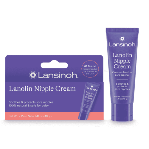 Lansinoh Lanolin Nipple Cream Safe for Breastfeeding Baby, 100% Natural, Breastfeeding Essentials, 1.41 oz
