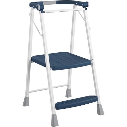 COSCO 2-Step Kitchen Stepper™ Adult Folding Step Stool, Kids Folding (Steel/Resin)