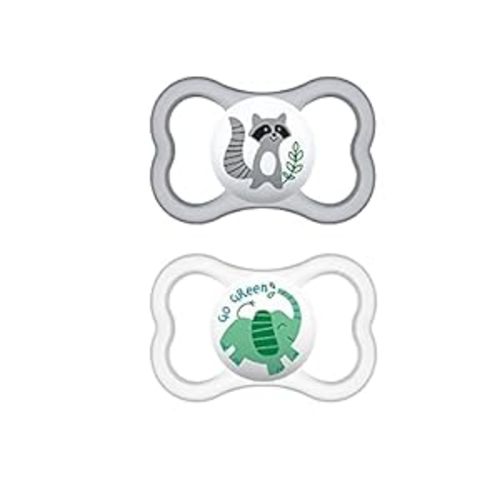 MAM Air Baby Pacifier, for Sensitive Skin, Sterilizer Case,Unisex, 16+ Months (Pack of 2) - 2 Count (Pack of 1)