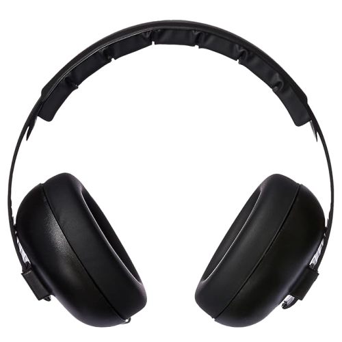 Banz Bubzee Baby Ear Defenders 0-2 Years, Noise Canceling Headphones for Kids - Black